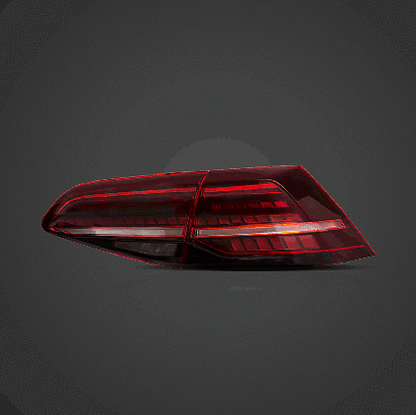 Stopuri cu LED pentru VW GOLF 7 (2014-2021) GTI / R look cu semnalizare dinamică - roșii