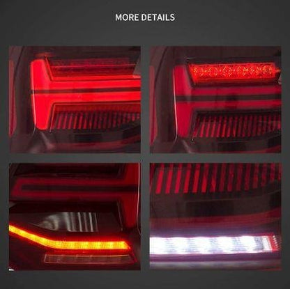 Stopuri cu LED pentru VW POLO (2009-2017) GTI / R look cu semnalizare dinamică - roșii