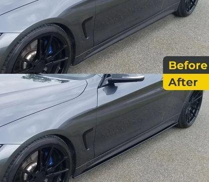 Adaosuri praguri BMW E60 (2003-2010) - Design M-Performance - Negru lucios