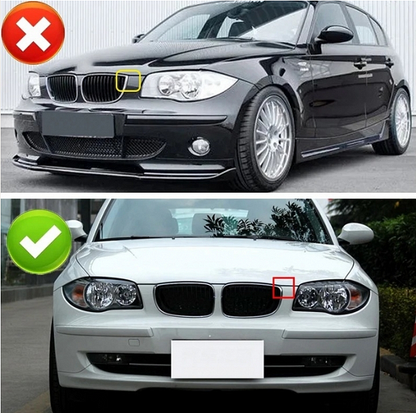 Двойни Бъбреци BMW 1-ва Серия Фейслифт Facelift E81 E82 E87 E88 2008г.-2011г. Черен Гланц Лак
