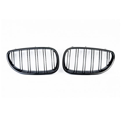 Двойни бъбреци решетки, BMW Е90, Е91, 08-11 г., черен гланц, фейслифт