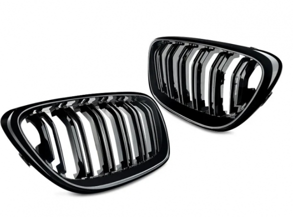 Двойни бъбреци За БМВ BMW F22 F23 F24 F27 E87 от 2012г.-2018г. черен гланц лак