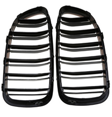 Double kidney grilles for BMW F10 F11 gloss black lacquer M5 Type After 2010