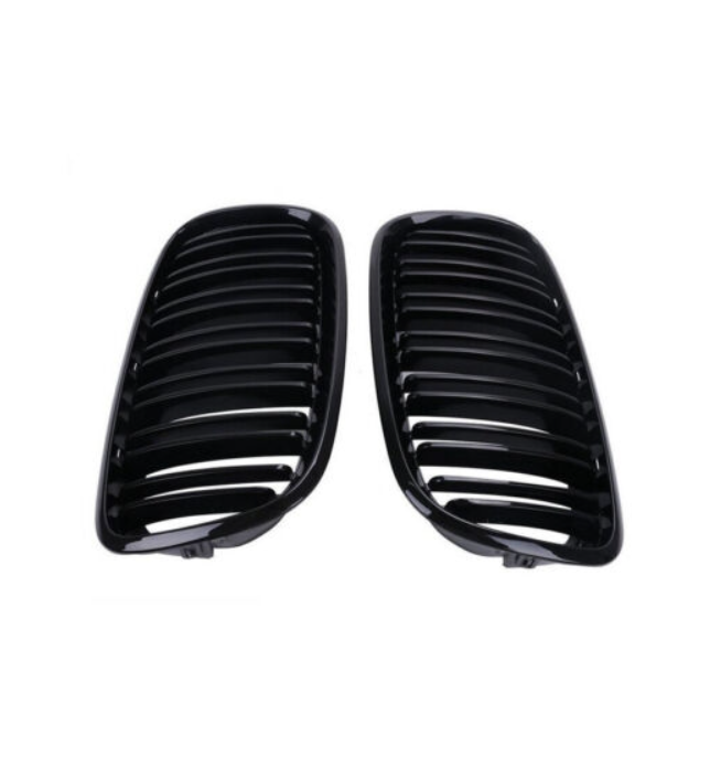 Двойни бъбреци за БМВ BMW X5 X6 E70 E71 E72 от 2007-2014 черен гланц лак