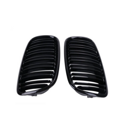 Двойни бъбреци за БМВ BMW X5 X6 E70 E71 E72 от 2007-2014 черен гланц лак