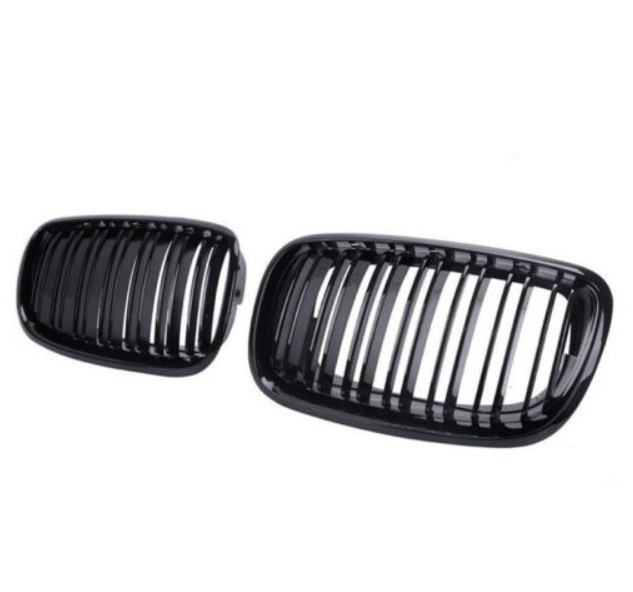 Двойни бъбреци за БМВ BMW X5 X6 E70 E71 E72 от 2007-2014 черен гланц лак
