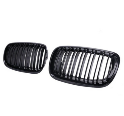 Двойни бъбреци за БМВ BMW X5 X6 E70 E71 E72 от 2007-2014 черен гланц лак
