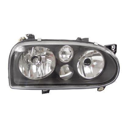 Headlights for VW Golf 3 - R32 with reflectors MK4 design, black