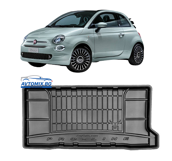 Covoraș de cauciuc portbagaj Fiat 500 după 2020 Hibrid., ProLine 3D