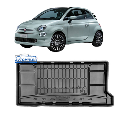 Covoraș de cauciuc portbagaj Fiat 500 după 2020 Hibrid., ProLine 3D