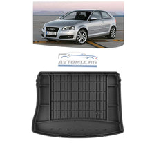 Covoraș de portbagaj din cauciuc pentru AUDI A3 8P hatchback, 2003-2013, Frogum
