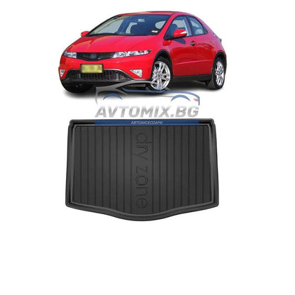 Covoraș portbagaj cauciuc Honda Civic Hatchback 2011-2016, nivel inferior/al doilea, DRY ZONE