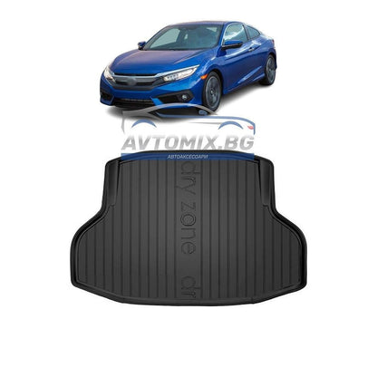 Гумена стелка за багажник Honda Civic седан 2016-2021 г., без регулиране на пода, DRY ZONE