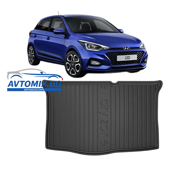 Covoraș portbagaj cauciuc Hyundai i20 din 2008-2015, DRY ZONE / Hatchback
