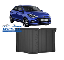 Rubber trunk mat for Hyundai i20 from 2008-2015, DRY ZONE / Hatchback