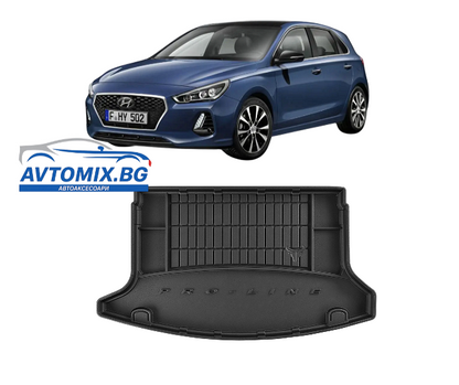 Гумена стелка за багажник Hyundai i30 след 2017г., ProLine 3D / Хечбек - без регулиране на багажника