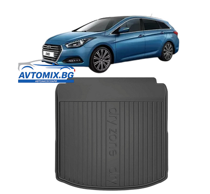 Covoraș de cauciuc portbagaj Hyundai i40 din 2011-2019, DRY ZONE / sedan fără buzunare laterale