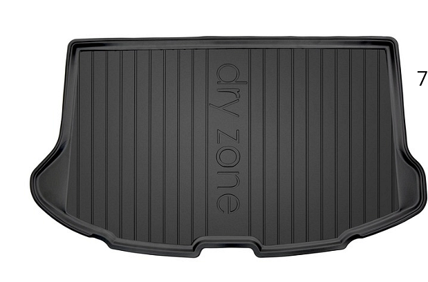 Rubber boot mat for Hyundai iX20 2010-2019, DRY ZONE for upper boot position
