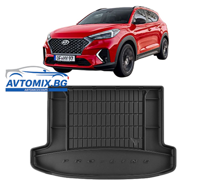 Гумена стелка за багажник Hyundai Tucson от 2020г., ProLine 3D за горно положение на багажника без Plug-in хибрид