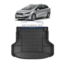 Rubber trunk mat for Kia Ceed estate with side pockets, without speakers, after 2018, ProLine 3D