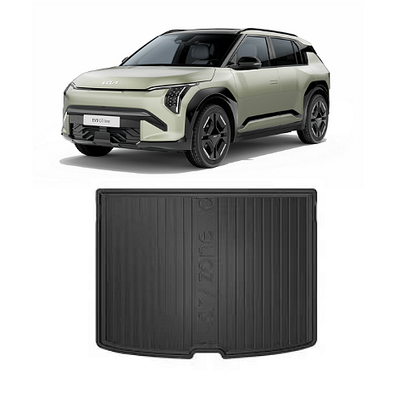 Rubber boot mat for KIA EV3 after 2024, DRY ZONE / upper boot position