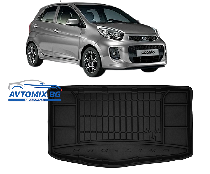 Гумена стелка за багажник KIA Picanto след 2017г., ProLine 3D