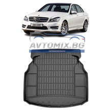 Rubber trunk mat for Mercedes C class W204 sedan 2007-2014, for upper/first trunk floor, ProLine 3D