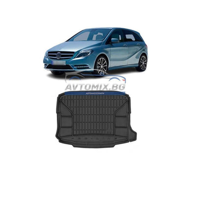 Гумена стелка за багажник Mercedes B class W246 2011-2018 г., горно/първо дъно,  ProLine 3D