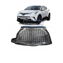 Rubber boot mat for Toyota C-HR Hybrid with left pocket, 2016 onwards, Rezaw Plast