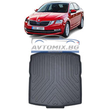 Rubber boot mat Skoda Octavia sedan after 2019, RizLine