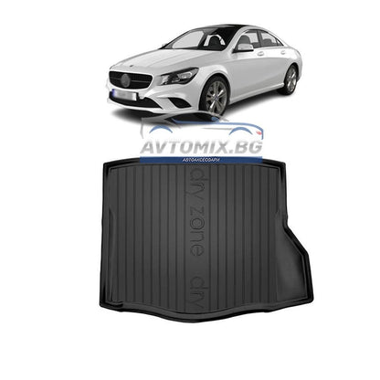 Rubber Trunk Mat for Mercedes CLA C117 2013-2019, DRY ZONE