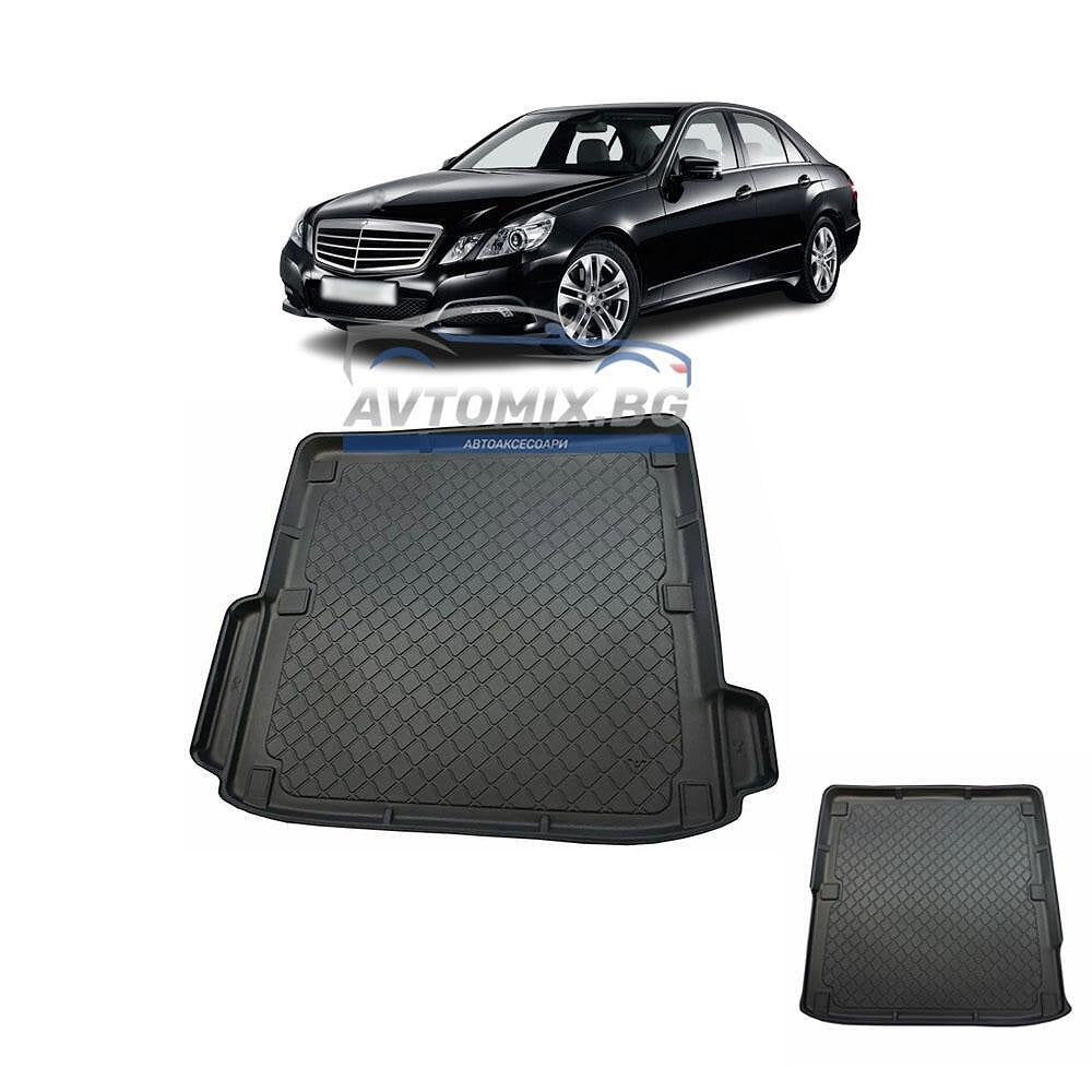 Rubber trunk mat for Mercedes E class W212 2009-2016, with cutting wings, Astar