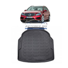 Covoraș de cauciuc pentru portbagaj Mercedes E class W212 combi 2009-2016, nivel superior/primul, cu roată de rezervă, RizLine