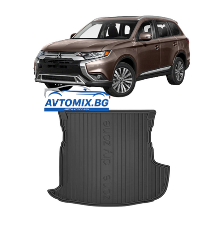 Гумена стелка за багажник Mitsubishi Outlander от 2012-2022г, DRY ZONE / 5 местен