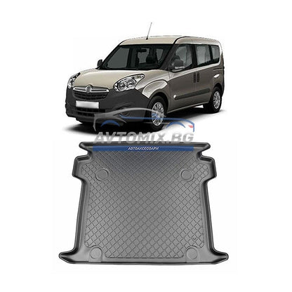 Rubber boot mat Opel Combo 5-seater long wheelbase 2011-2018