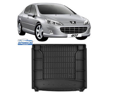 Гумена стелка за багажник Peugeot 407 от 2004-2011г, ProLine 3D/ седан