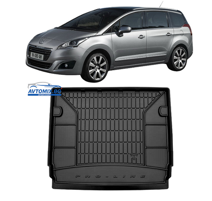 Covoraș de portbagaj din cauciuc Peugeot 5008 Monovolum 5 locuri după 2017, ProLine 3D