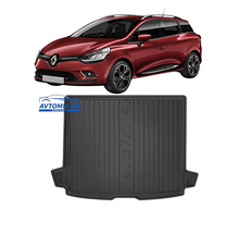 Rubber boot mat for Renault Clio from 2012-2019, DRY ZONE / Estate with spare tyre