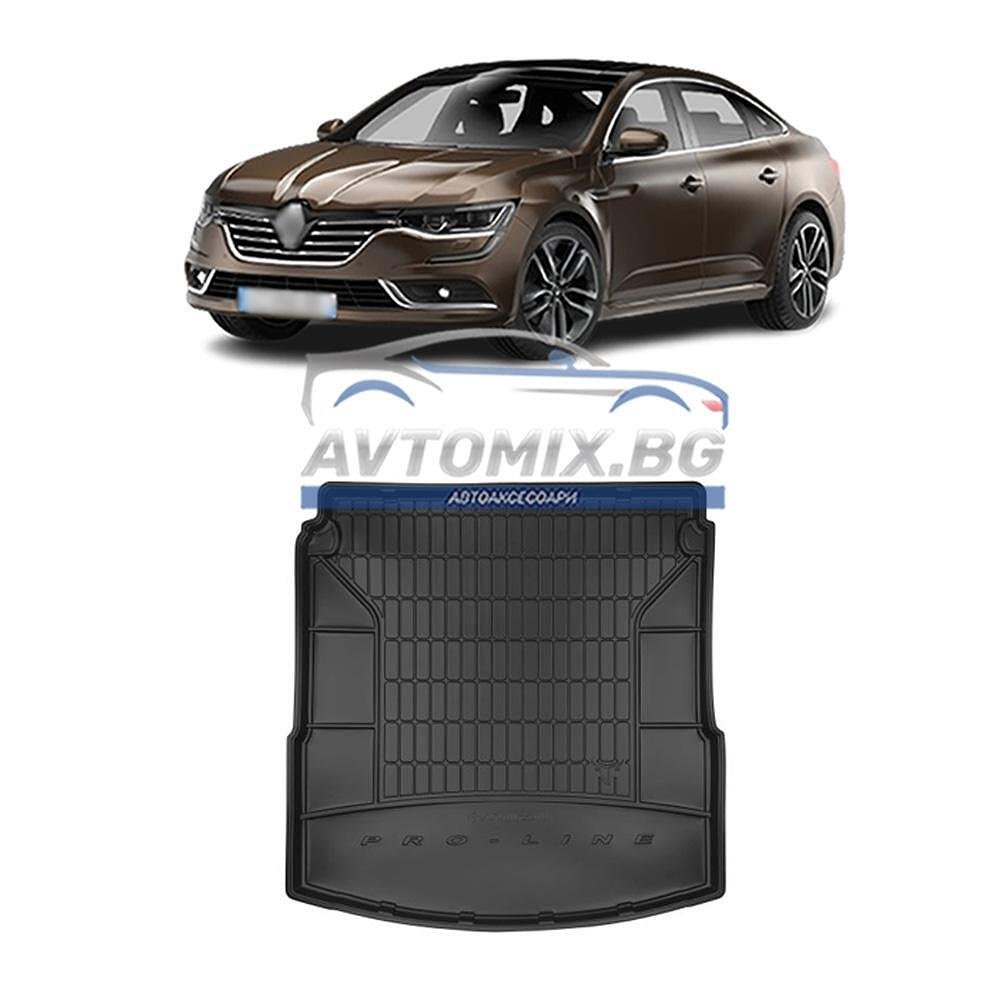 Гумена стелка за багажник Renault Talisman 2015-2022 г., без регулиране на пода, ProLine 3D