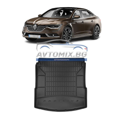 Гумена стелка за багажник Renault Talisman 2015-2022 г., без регулиране на пода, ProLine 3D
