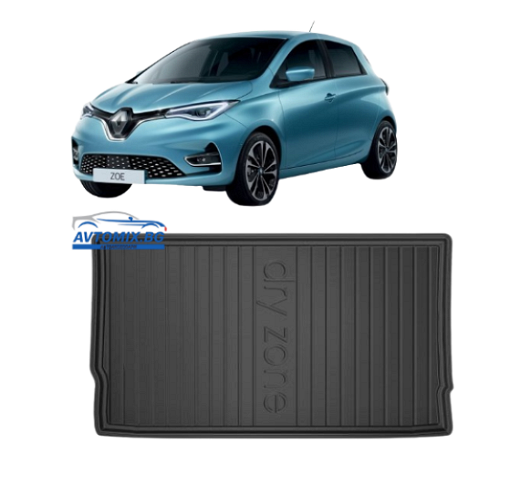Rubber boot mat for Renault Zoe from 2012-2024, DRY ZONE