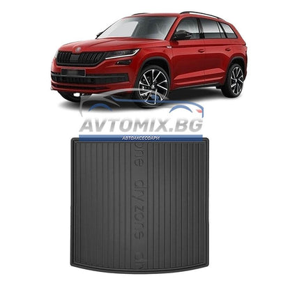 Covoraș de cauciuc pentru portbagaj Skoda Kodiaq 5 locuri după 2016, DRY ZONE