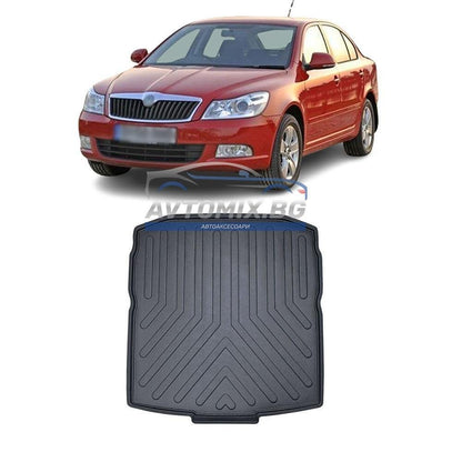 Rubber boot mat for Skoda Octavia sedan 2004-2012, RizLine