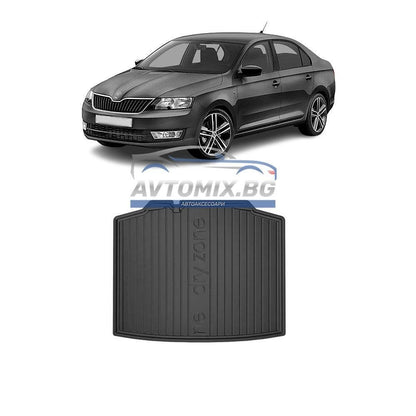 Гумена стелка за багажник Skoda Rapid хечбек 2012-2022 г., DRY ZONE