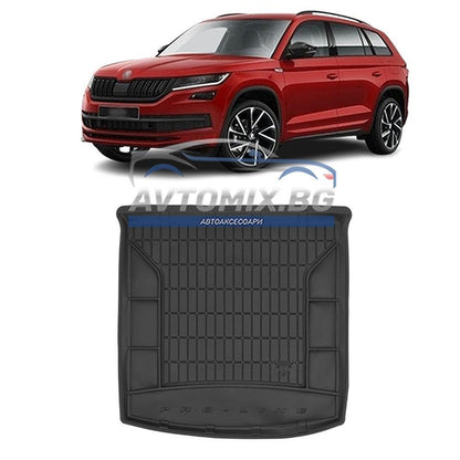Гумена стелка за багажник Skoda Kodiaq 5 места след 2016 г., ProLine 3D