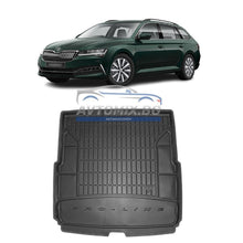 Covoraș de cauciuc portbagaj Skoda Superb combi 2015-2023, pentru podea superioară/primă, ProLine 3D