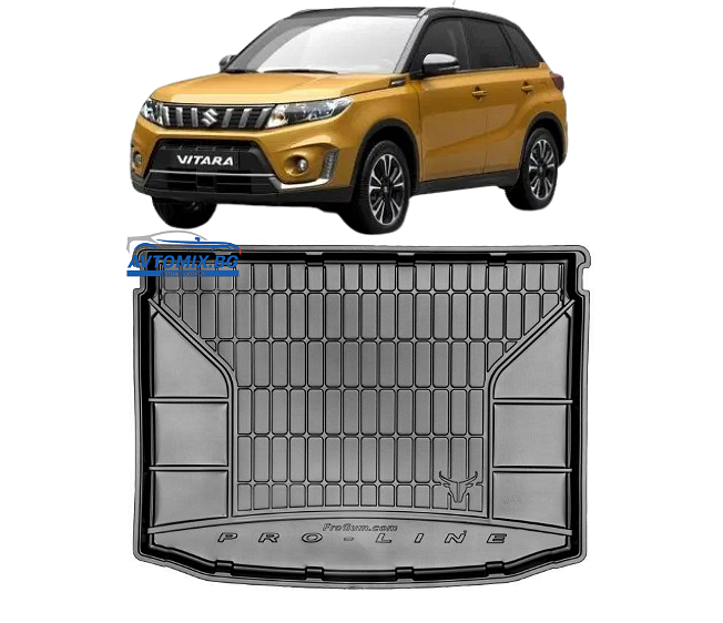 Гумена стелка за багажник Suzuki Vitara от 2015-2018г, ProLine 3D /долно положение на багажника