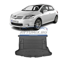 Rubber Trunk Mat Toyota Auris Hatchback 2012-2018, with Side Pockets, ProLine 3D