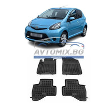 Rubber floor mats for Toyota Aygo 2014-2022, Rezaw Plast