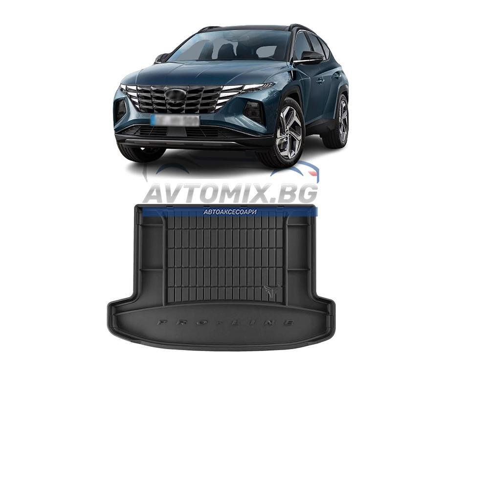 Covoraș de cauciuc pentru portbagaj Hyundai Tucson după 2020, parte superioară/primă, ProLine 3D